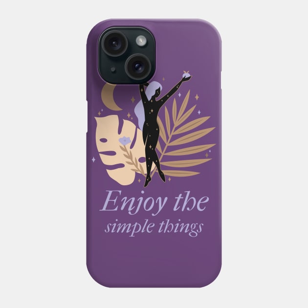 Inspirational Quote for Gratitude Phone Case by InkyArt