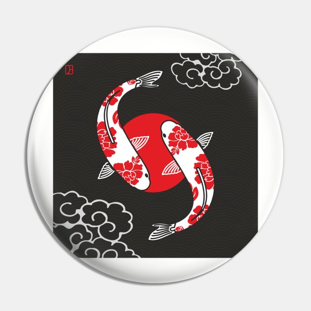 Japanese carp Pin by annadeeva