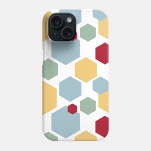 Yellow Red Blue Green Honeycomb Geometric Pattern Phone Case