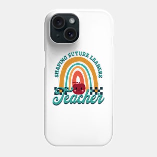 Retro Teacher Shaping Future Leaders Phone Case