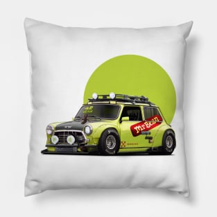 MR. Bean's car modified artwork Pillow