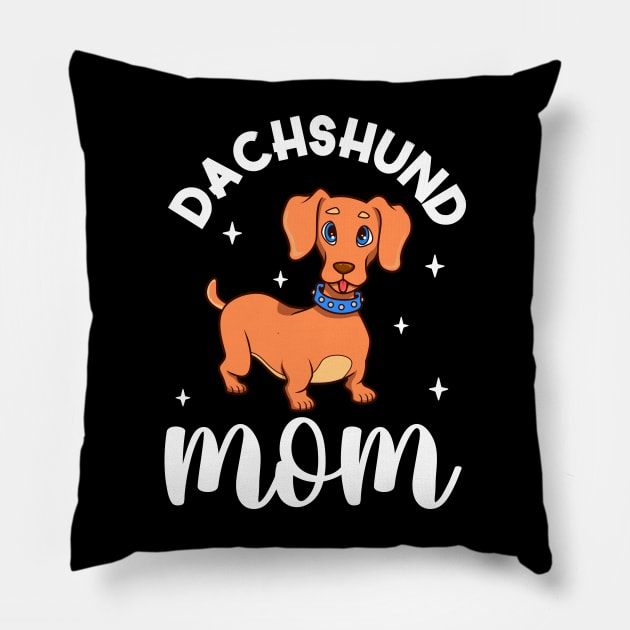 Dachshund Mom - Dachshund Pillow by Modern Medieval Design