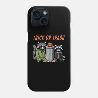 Halloween Raccoon Duo - Trick or Trash Phone Case