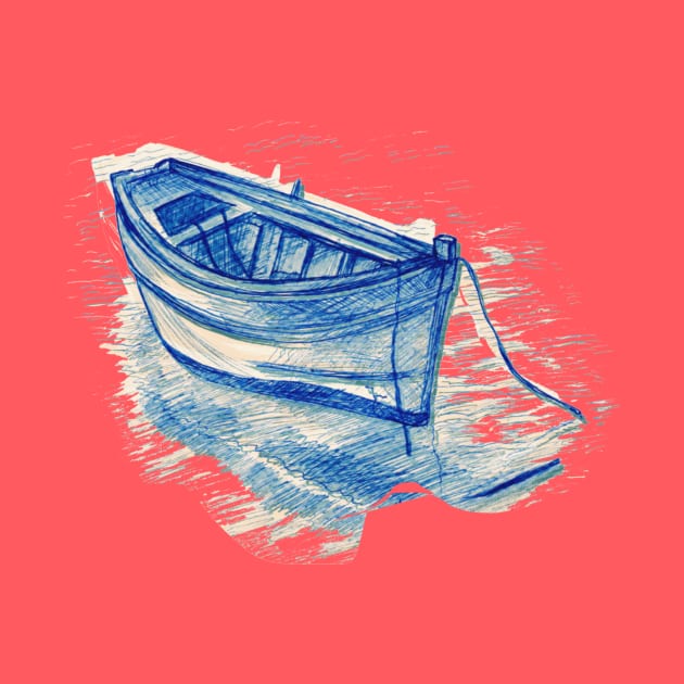 Getaway Boat by minniemorrisart