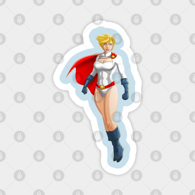 Power Girl Magnet by Ihlecreations