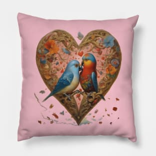 Galentines day and Valentine’s Day girlfriends laughing over lunch Pillow