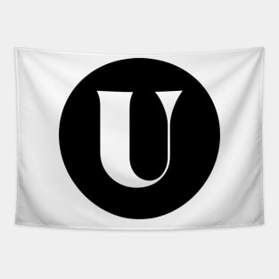 U (Letter Initial Monogram) Tapestry