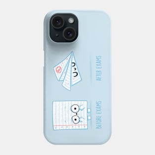 Before and After Exams Phone Case