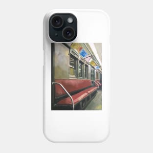 New York Subway Carriage, Retro Phone Case