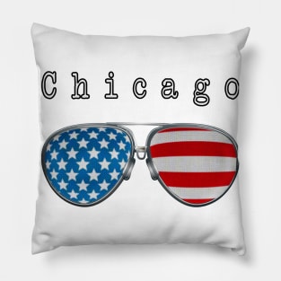 AMERICA PILOT GLASSES CHICAGO Pillow