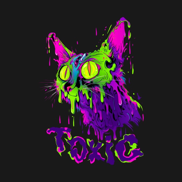 Toxic cat by NemfisArt