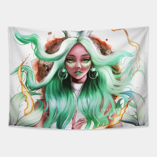 Lady Starbucks Tapestry by Tr3yart Shop