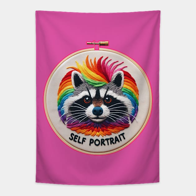 A Most Fabulous Trash Panda Tapestry by AlexMarialDraws