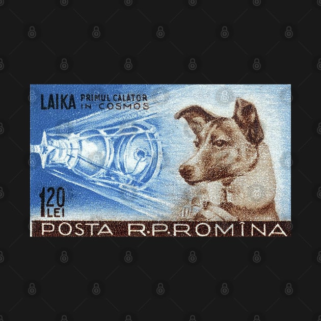 Laika Space Dog Soviet Russia USSR Vintage by MasliankaStepan