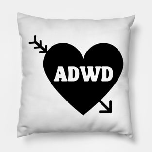 Anti-Valentines Day ADWD Design (White) Pillow