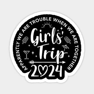 Warning Girls Trip In Progress Magnet