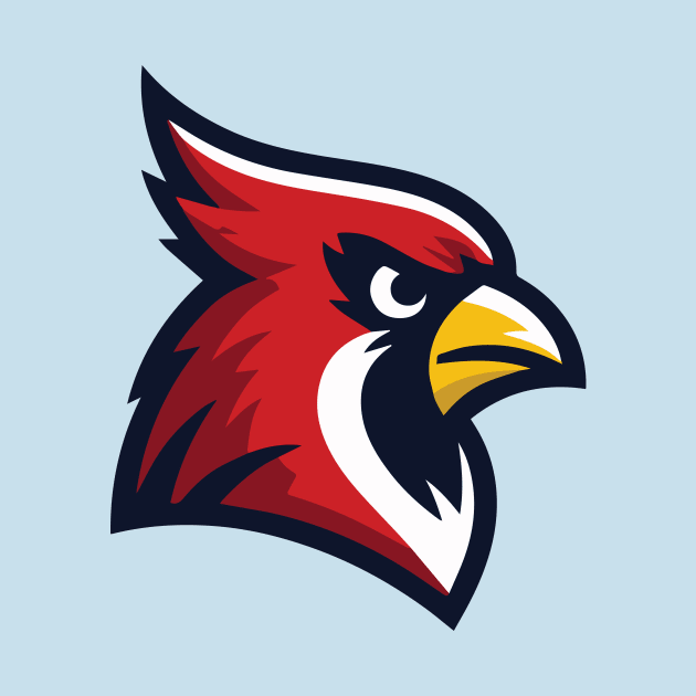 Cardinal Mascot Baseball T-Shirt for Fans! by CC0hort