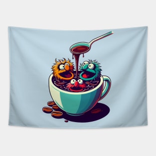 Coffee Muppet Tapestry