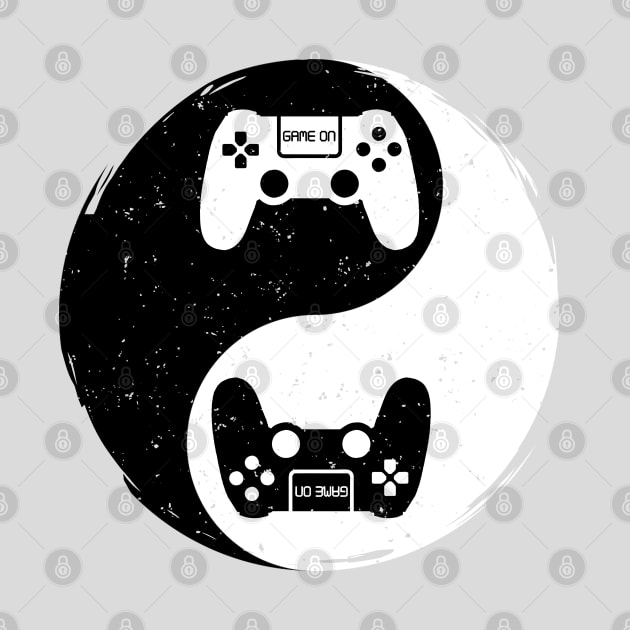 Gamer Gift Video Game Yin Yang Symbol by HiDearPrint