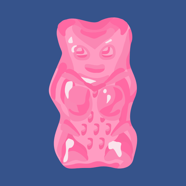 Pastel Pink Gummy Bear by XOOXOO