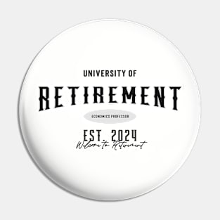 Economics Professor Retirement 2024 Pin