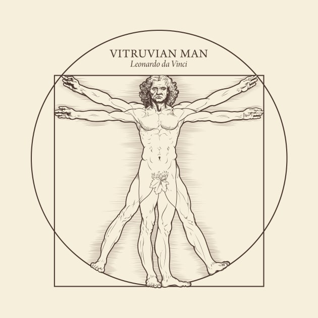 Vitruvian Man by Leonardo da Vinci by Dyuba