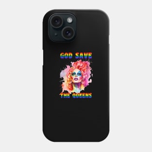 God Save The Queens Rainbow Gradient T-Shirt Phone Case