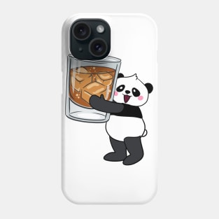 Drinking Dandy Panda with Whiskey Phone Case