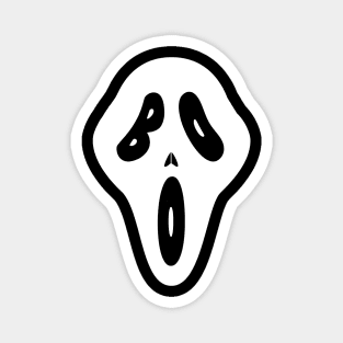 Boo Face Halloween Magnet