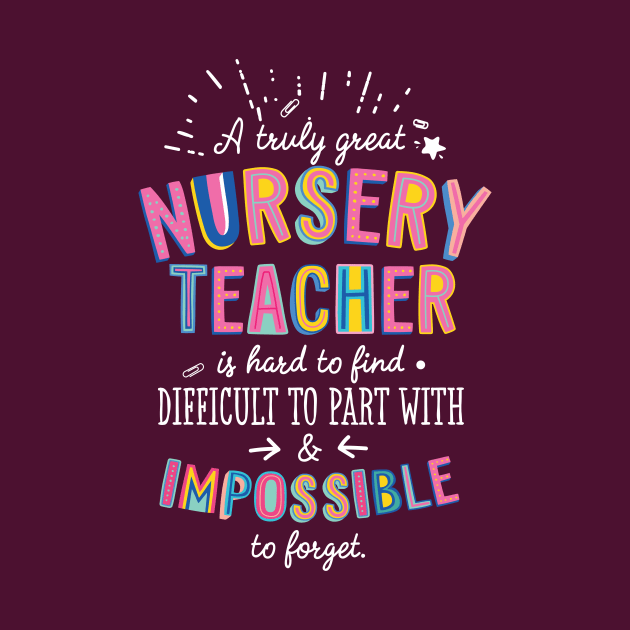 A truly Great Nursery Teacher Gift - Impossible to forget by BetterManufaktur