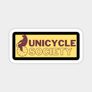 Bär - Unicycle Society Einrad Artist Zirkus Kunst Magnet