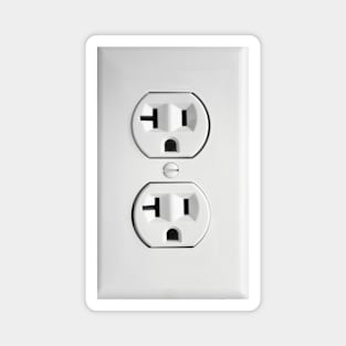 Fake Power Outlet Plug Magnet