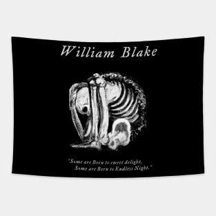 WILLIAM BLAKE - Skeleton - Dark Art Tapestry