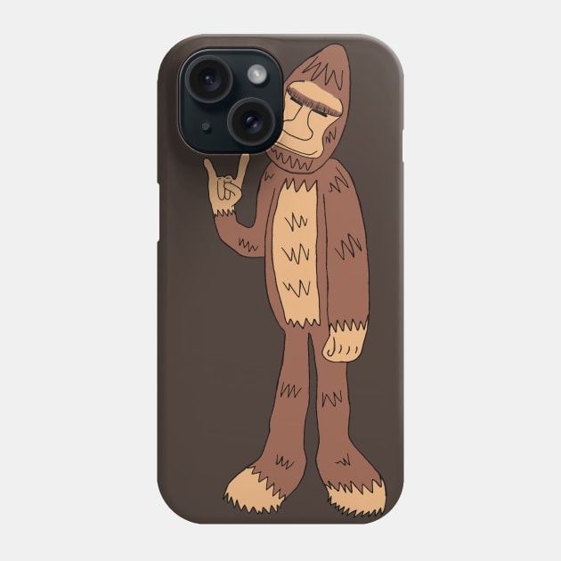 Rock on sasquatch Phone Case by OzOddball