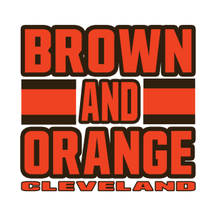 Cleveland LYFE Brown and Orange True Football Colors T-Shirt