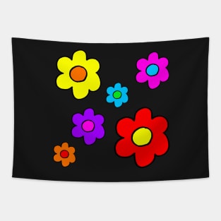 Pop Flowers Tapestry