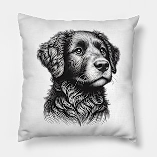 Dog black Pillow