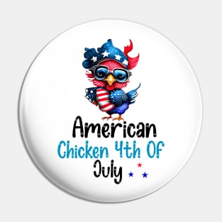 Patriotic Poultry Parade Pin