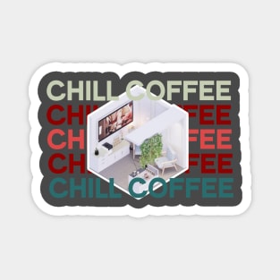 Isometric Coffee Shirt Design Magnet