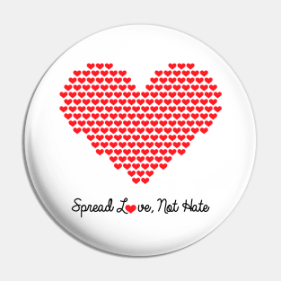 Spread Love Not Hate 2 Gift Pin