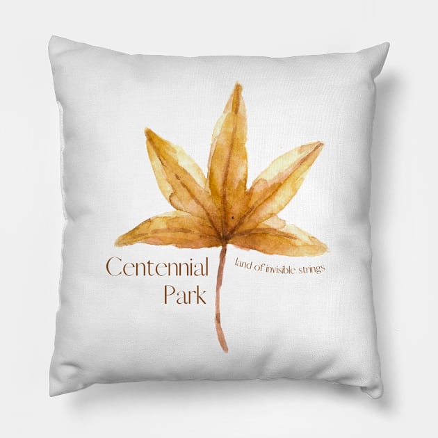 centennial park - land of invisible strings - for light colored shirts Pillow by shoreamy