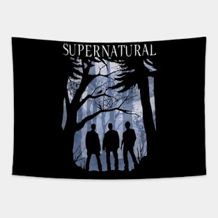 Supernatural Silhouettes Logo Tapestry