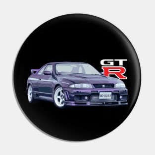 JDM CAR R33 V-SPEC Midnight Purple 400R Pin