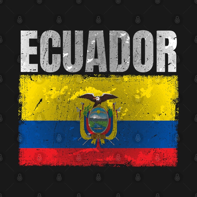 Distressed Ecuador Flag Graphic Gifts for Men Women Ecuadorian by Smoothbeats