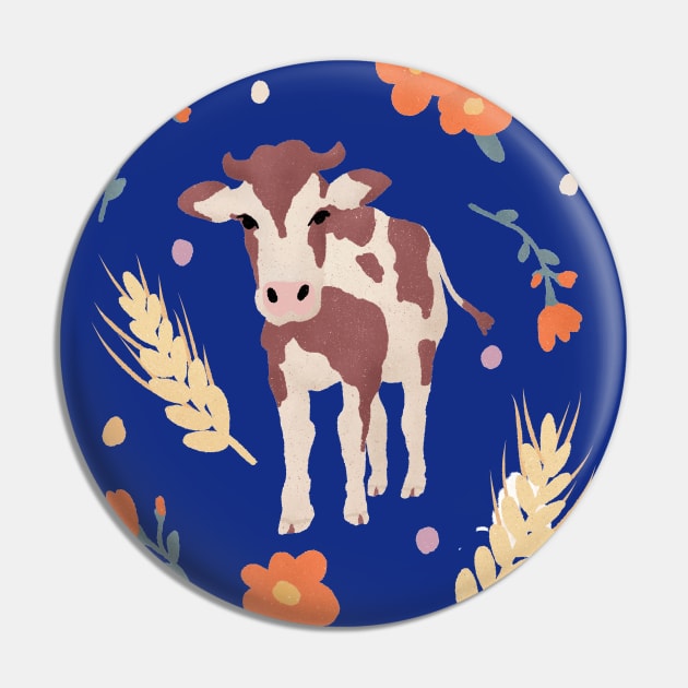 Baby Brown Holstein Calf Pin by Annelie