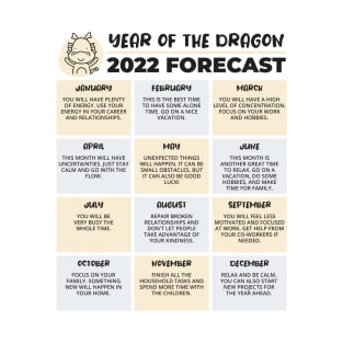 2022 Year of the Dragon Chinese Horoscope Luck Predictions T-Shirt