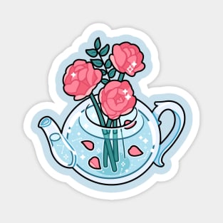 Rose Teapot Magnet