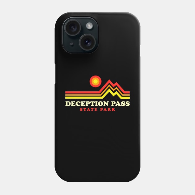 Deception Pass State Park Hikes Washington Camping Bridge Phone Case by PodDesignShop