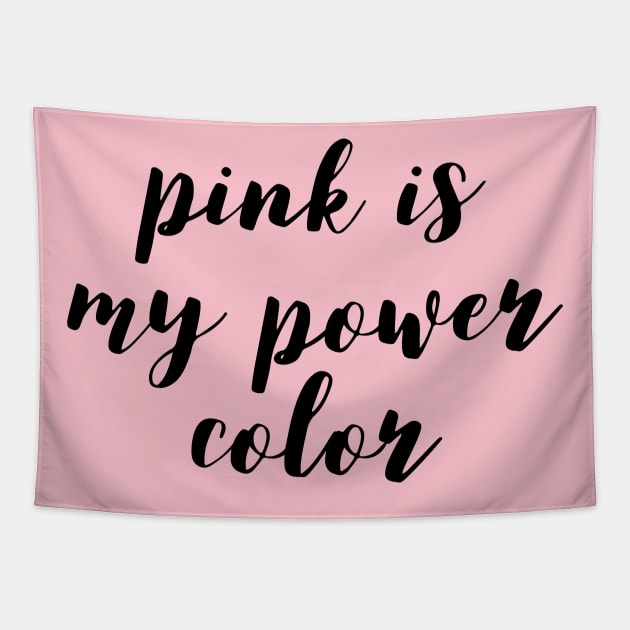 Pink Aesthetic: Pink Is My Power Color, Baby Pink, Pastel Pink, Millennial Pink, Kawaii Lover Tapestry by ThePinkPrincessShop