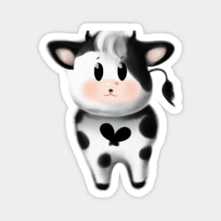 Cute Cow Drawing Magnet